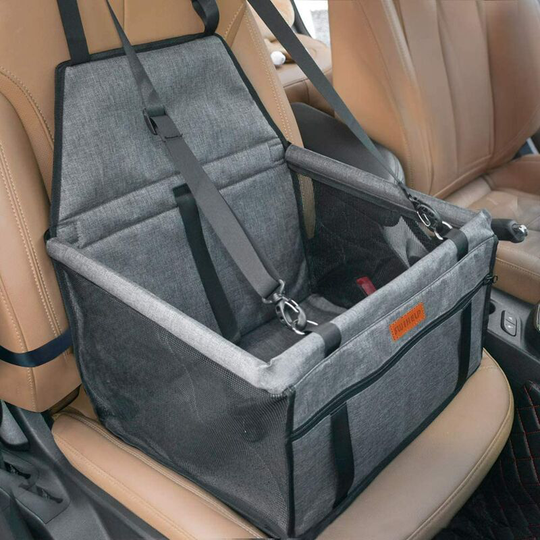 Dog and Cat Transport Bag with Enhancer, Breathable Pet Body Car Bag Car Seat Belt For Gray Dog Cat