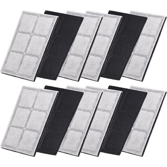 Pet water dispenser filter element (12 pieces), compatible with Drinkwell platinum, white, JTC-1301 - White