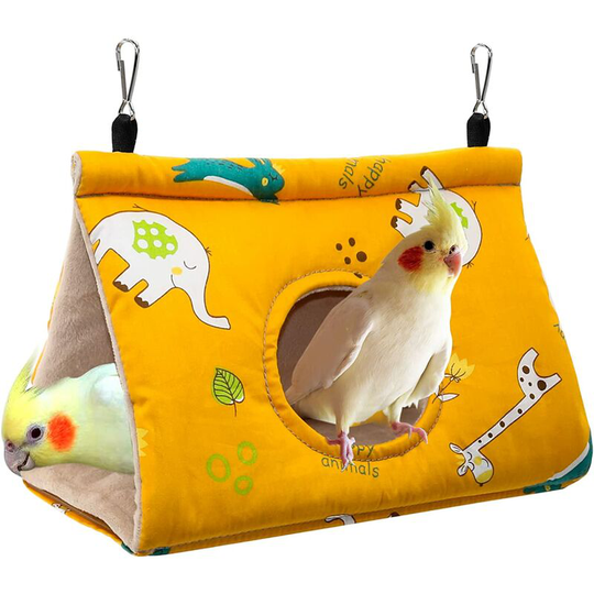 Parrot Hammock Bird Nest Warm Soft Plush Hammock Hanging Cage Tent for Parakeet Cockatiel Amazons Cockatoo Canary Cage Toy m