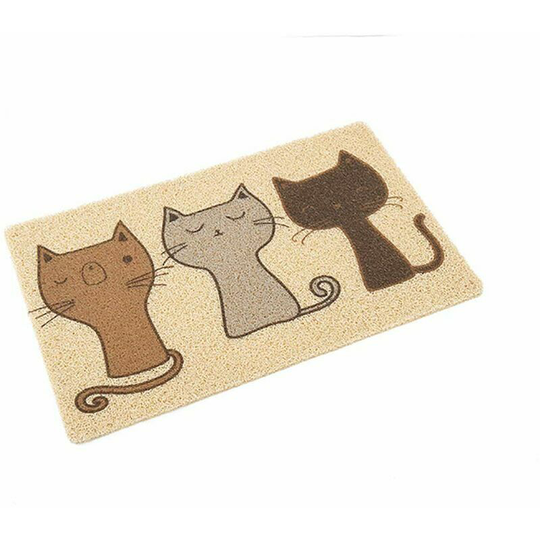 Cat litter mat, pvc mat, waterproof and non-slip, ideal as a bowl mat for cats, dogs, puppies