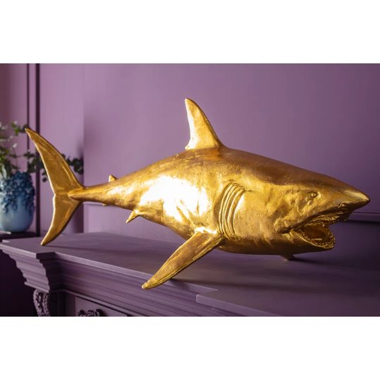 Shark Henry Gold Decorative Figurine