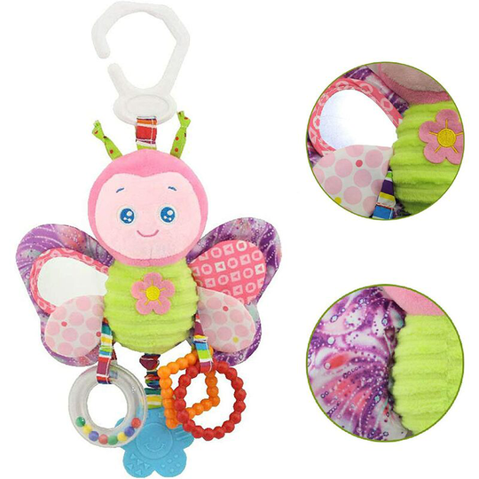 Baby Clip-on Soft Toy for Crib or Stroller Baby Awakening Toy