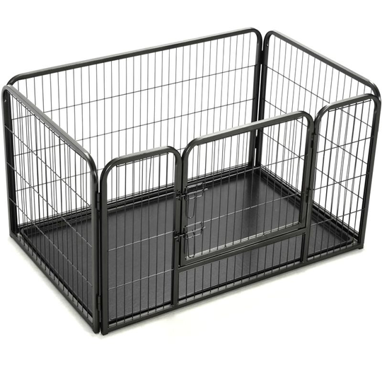 Hommoo - Puppy Playpen Steel 125x80x70 cm VD07133