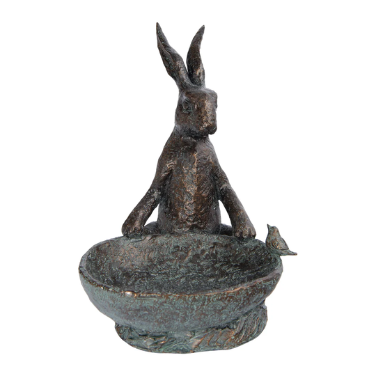 Decorative Rabbit Bird Bath