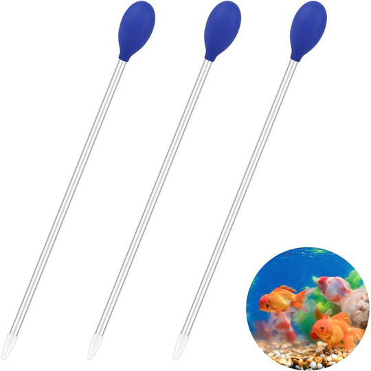 3 pcs Coral Feeder Fish Feeder Pipette Long Acrylic Coral Feeder Tube Aquarium Coral Fish