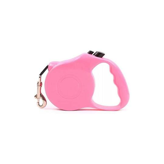 Retractable Extendable Dog/Puppy/Cat Leash Pink 3m Long 20kg
