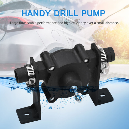 Portable Drill Pump Self Priming Oil Fluid Water Transfer Pump Emergency Bilge Pump Watering Fish Tank Pump for All Drills and Fluids