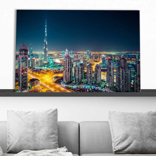 Downtown Dubai, UAE - Wrapped Canvas Photograph Print on Paper