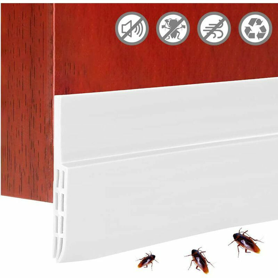 -Anti-Cold Door Draft Excluder Draft Excluder 120 x 5 cm Adhesive Door Draft Excluder Soundproof Thermal Insulation Windproof Soft Silicone Sealing