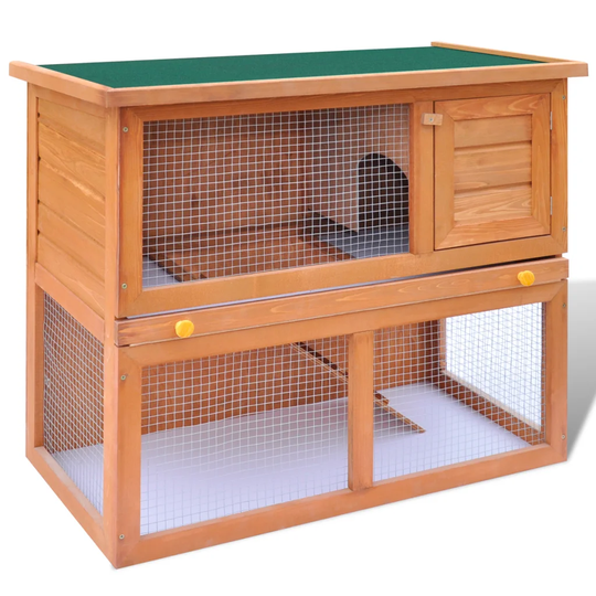Weather Resistant Guinea pig Hutch with Ramp
