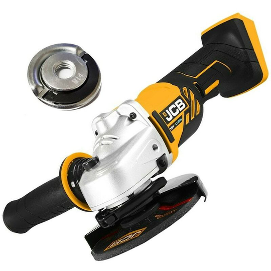 JCB 18AG-B 18V 115mm 4.5" Angle Grinder Lithium Cordless Bare Quick Release Nut