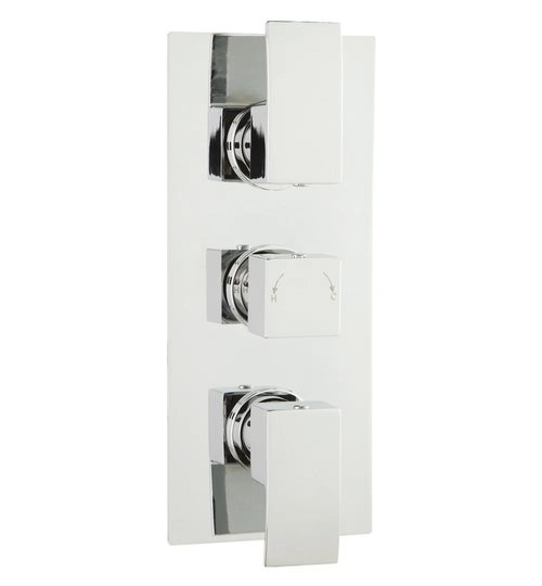 Vibe Triple Concealed Thermostatic/Diverter Shower Valve