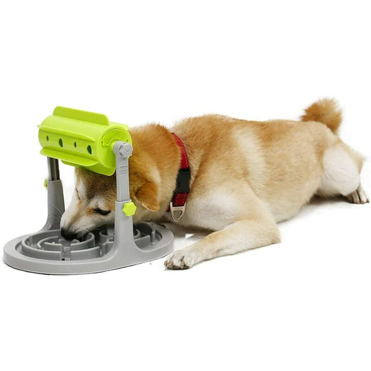 Pet 2 In 1 Dog Treat Dispensing Toy with Puzzle Feeder Interactive Treat Dispenser for Mental Exercise
