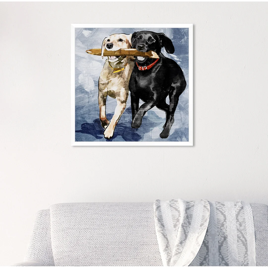 Playtime Blue - Painting Print