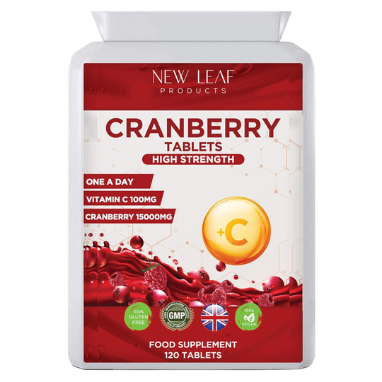 Cranberry Tablets 15,000mg Triple Strength High Absorbency with Added VIT C