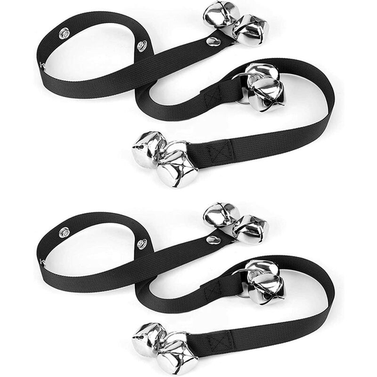 2 Pieces Adjustable Dog Bell, Potty Training Bell, Housetraining Dog Bells with Adjustable Rope, for Pet Training, Dog Collar Decoration