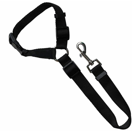 Dog Stuff Practical Dog Cat Lead Harness Strap Dog Stroller Travel Seat Clip Cat Carrier Leash Belt Pet Car Safety Adjustable-A