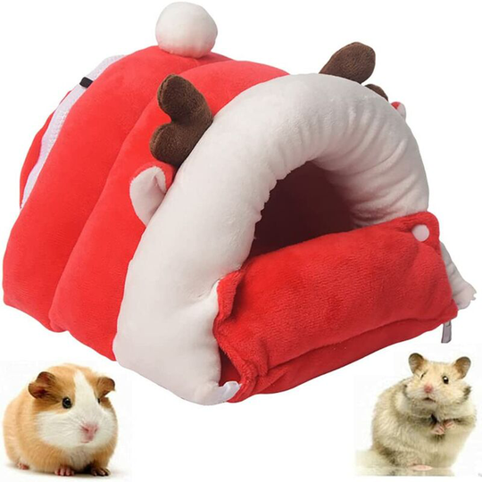 Warm Guinea Pig House, Chinchilla Small Animal Bed, Small Animal House Nest, Warm Guinea Pig Nest, Washable Soft Warm Hamster House Cave, for Hamster