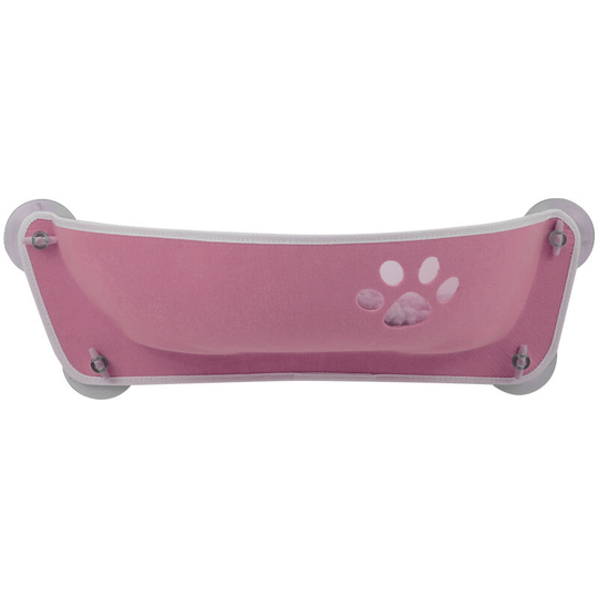 Cat hammock Fixed to window with suction cup Pink
