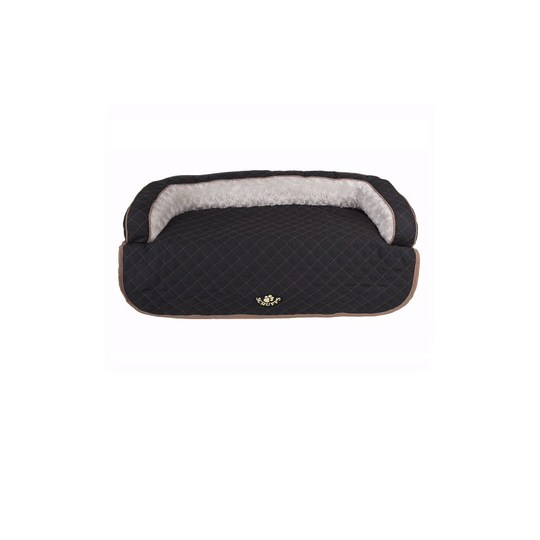 (Large) Scruffs Black Wilton Sofa Pet Bed