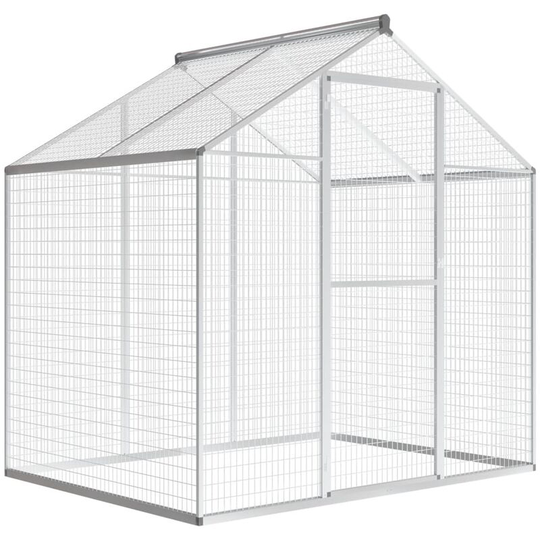 Vidaxl - Outdoor Aviary Aluminium 178x122x194 cm Transparent