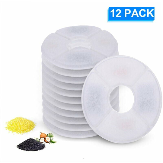 Echoo - Automatic Drinking Fountain for Cat and Dog Pet Round Replacement Filter Deep Purification, Compatible with youthink, hommi, isyoung, koalad,