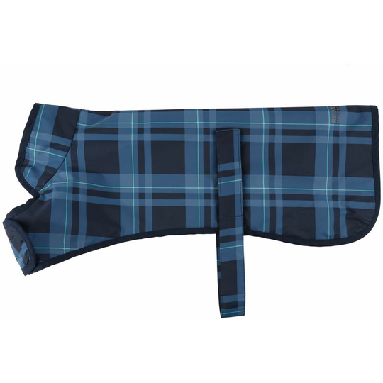 Regatta Arlo Waterproof Dog Coat (S) (Navy Check) - Navy Check