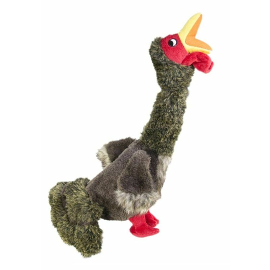 Shakers Honkers Duck Plush Dog Toy (l) (Grey/Green) - Grey/Green - Kong