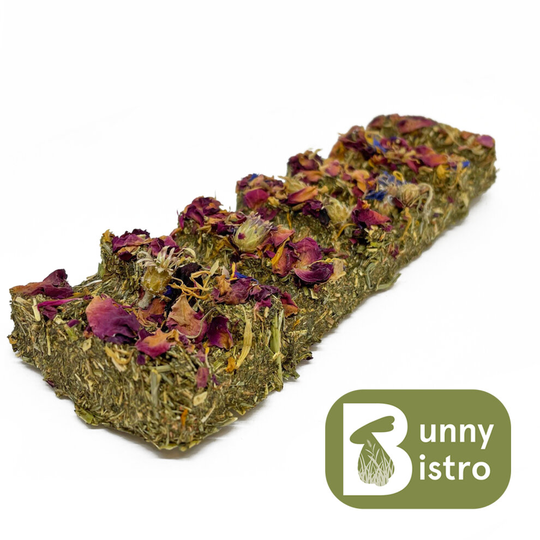 (x1) Bunny Bistro Natural Flower Forage Bars - Guinea Pig, Rabbit treats