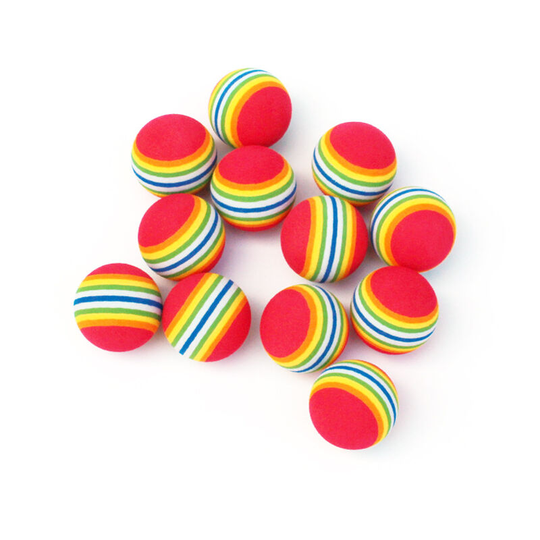 Cat Toy Balls, 20 Pcs Toy Ball Foam Toy Colorful Chew Balls Cat Foam Balls Balls for Cat Roll Role Scratch Play Chew