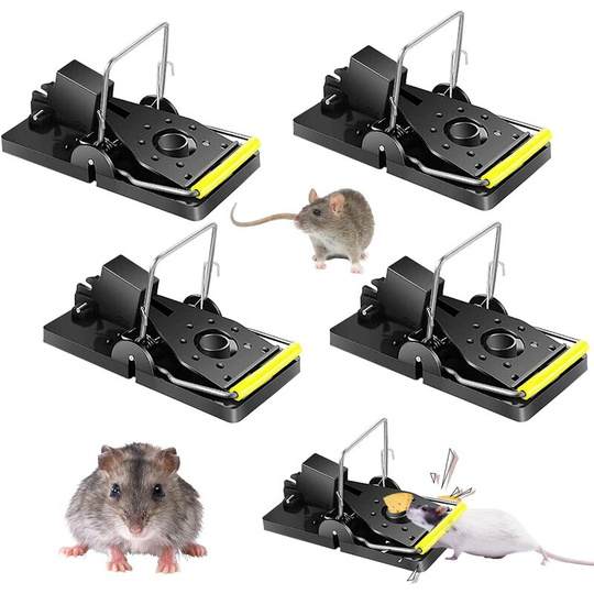 Betterlifegb - Reusable Plastic Rat Trap, BR-Vie 4PCS Professional Homemade Mouse Trap for Indoor and Outdoor, Easy to Use Rat Trap Safe for Family