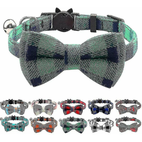 Cat collar Anti-strangling cat collar, cat collar with bell and bow tie