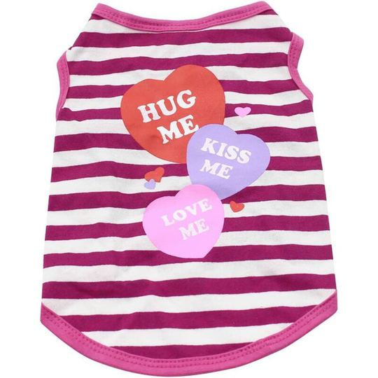 Pet T-Shirt - Classic Striped Summer Clothing
