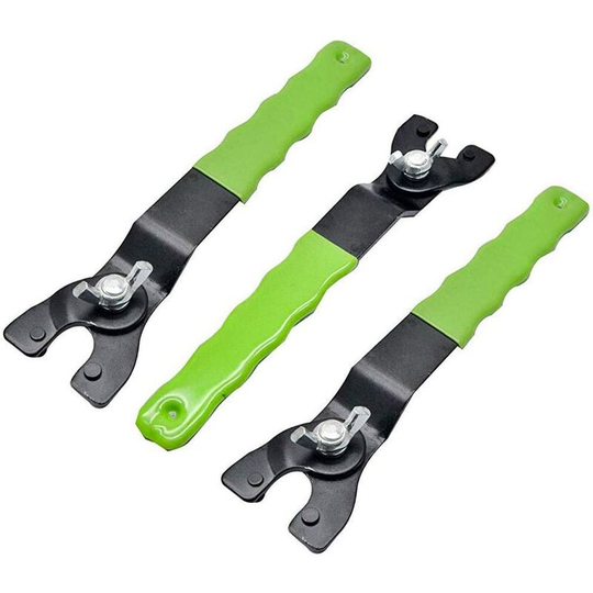 Denuotop - Angle Grinder Wrench 3 Piece Wrench for Grinders Replace Discs, Adjustable Pin Wrench for Angle Grinders, 8-50mm Wrench, Wheel for Angle