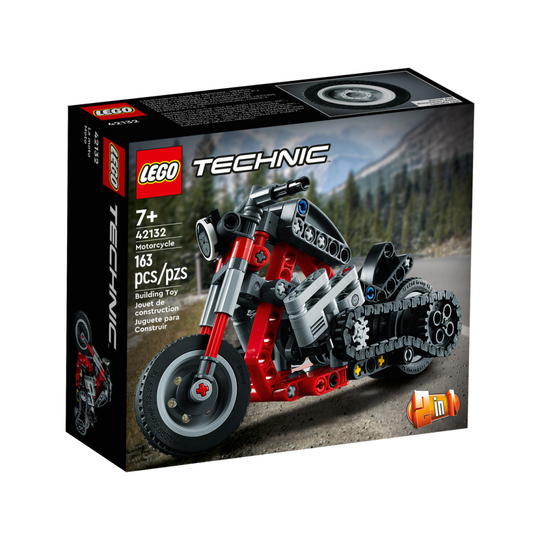 LEGO 42132 Technic Motorcycle to Adventure Bike 2 in 1 Model Building Set, Motorbike Toy, Construction Gift Idea for Kids 7+ Years Old