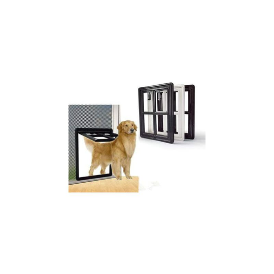 Joorrt - Automatic Pet Door, Magnetic Door Cat Safety Flap Cat Screen Pet Supplies for Large Animal,Black