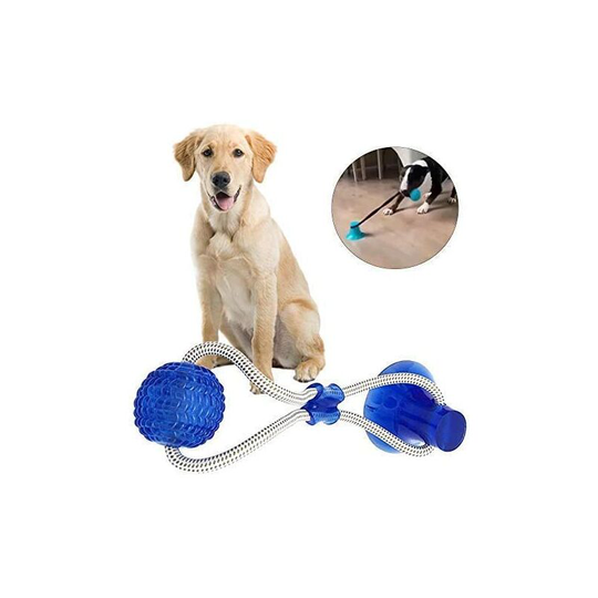 Betterlifegb - Toy Dog Suction Cup, Multifunction Pet Molar Cock Toy Health Effective Teeth Cleaning Resistant Cup Suction Cup Style Dog Toy For Dog