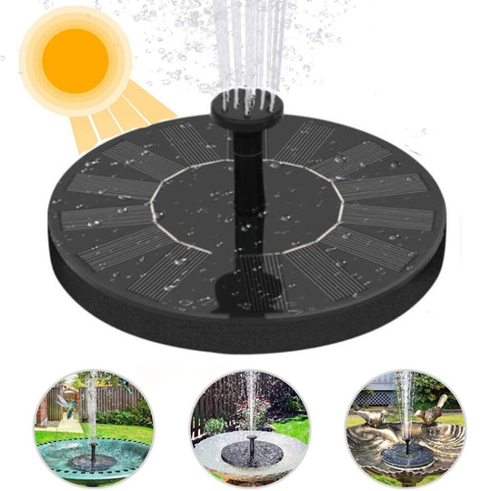 Standing Bird Bath Solar Fountain Water Pump Solar Powered