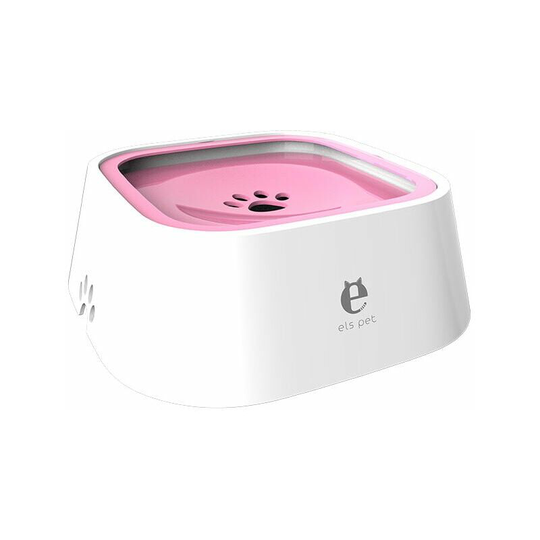Pink Cat Bowl and Bowl Pet Water Bowl Dog Bowl Floating Water Bowl Drinking Bowl