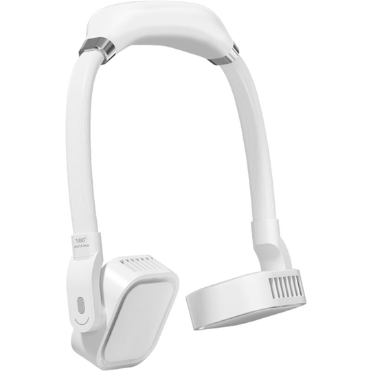Portable Hanging Neck Fan Lazy Neckband Fan Hands Free usb Battery Powered 3 Gear Adjustable Mini Wearable Personal Fan for Outdoor Sports Travel