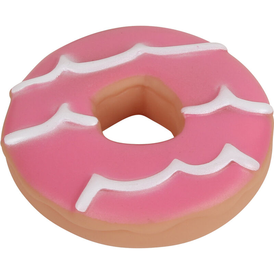 Cookie Shape Pet Dog Squeaky Toy Rubber Sound Interactive Chew Toys Cleaning Tooth Durable Convenient Service (Pink Donuts)