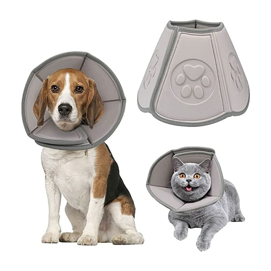Ilovemilan - Dog Cone Collar Soft, Pet Recovery Cone for Dogs and Cats, Lightweight Dog Recovery Collar, Protective Collar After Surgery for Small
