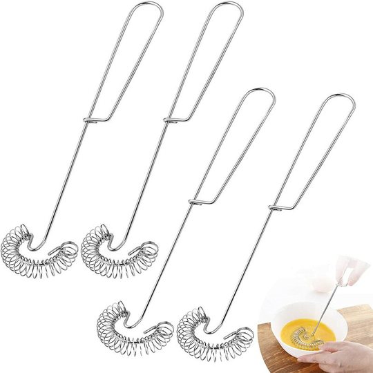 Denuotop - Spiral Whisk Spiral Whisk Spiral Whisk Stainless Steel Spring Whisk Hand Whisk Dishwasher Safe for Mixing Multi-Function Whisk Egg Cream