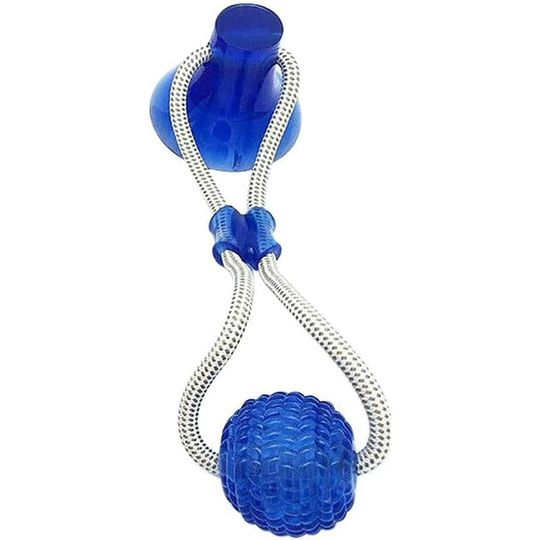 Soekavia - Dog Chew Toys with Suction Cup, New Multifunctional Dog Rope Toy for Molar, Teeth Cleaning, Bite - Natural Rubber