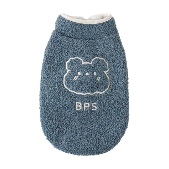 Pet Sweater, Pet Clothing Fleece Coat Velcro Dog Vest Autumn and Winter Thickened Warm Bear Vest for Small and Medium Dogs(M)