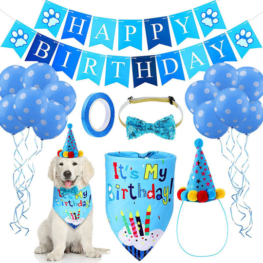 Dog Birthday Party Decorations Supplies Dog Birthday Bandana Costume