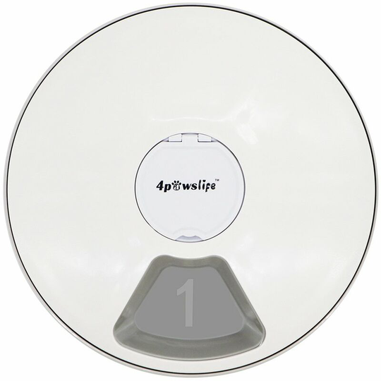 Perle Rare - Pet Bowl/Dispenser, Time Programmable - 6 Servings, Black