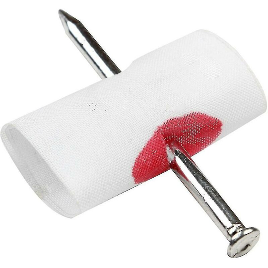 Prank Joke Toy Fake Nail Through Finger Trick Halloween Children Kids Gags