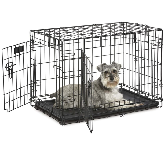 Ferplast Dog Crate Grey Pet Cat Puppy Training Cage House Outdoor Carrier