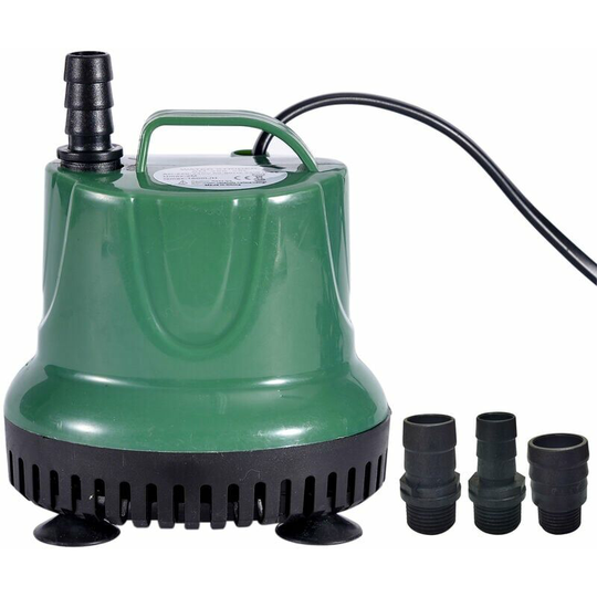 Qersta - 45W 2000L/H Submersible Water Pump Mini Fountain Pump with Power Cord Ultra Quiet Waterproof Water Pump for Aquarium Fish Tank Pond Water